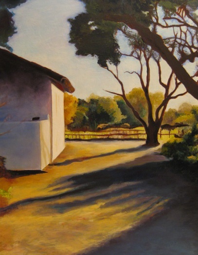 LaPurisima Mission Grounds Painting in progress