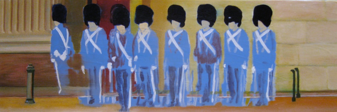 London Soldiers Painting in Progress