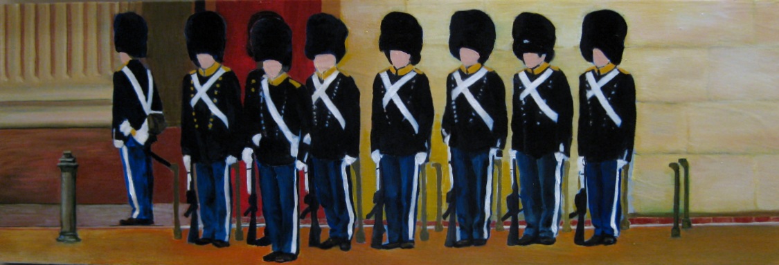London Soldiers Painting in Progress